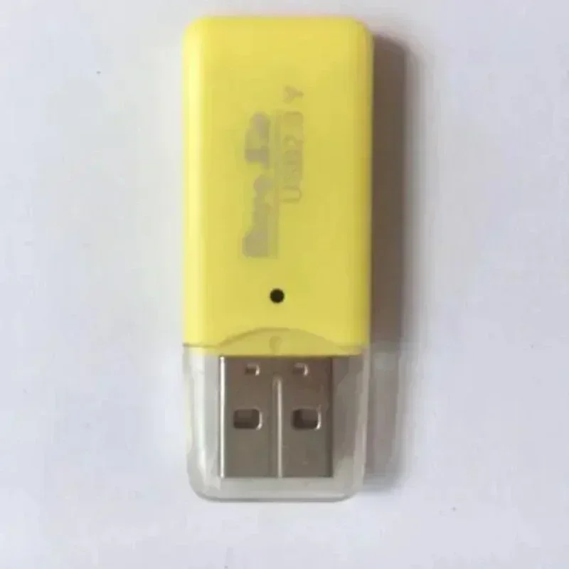 Portable mini USB 2.0 TF micro SD memory card reader, suitable for high-speed TF adapter for PC laptops, car speakers, TV boxes: Orange