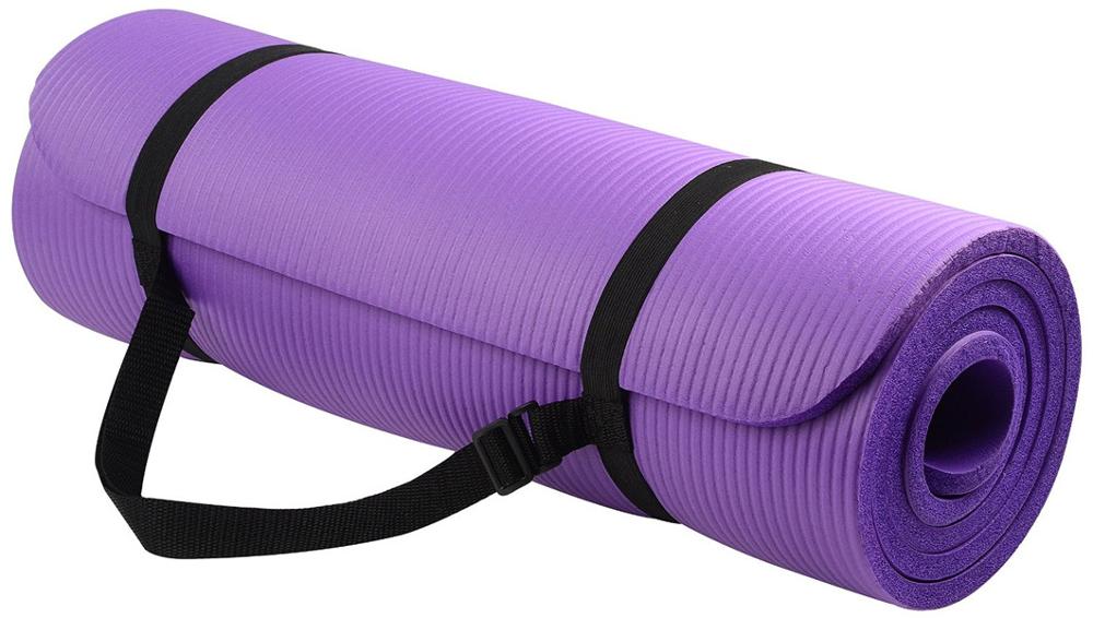 6 Kleuren Sport Yoga Mat Multifunctionele Yoga Mat Sling Strap Elastische Nbr Antislip Fitness Gym Riem Sport Oefening: Purple