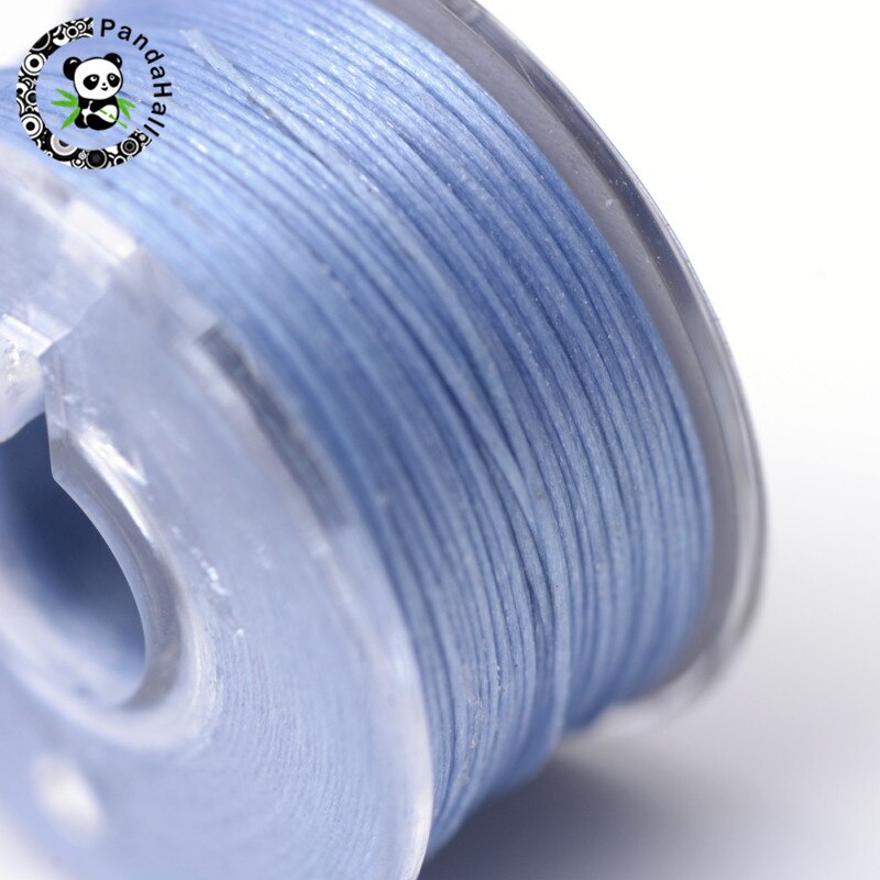 50yards/roll 0,1mm Spezielle Beschichtete Polyester Themen Für Seed Perlen Schmuck Perlen Cords DIY, Die Entdeckungen: CornflowerBlue