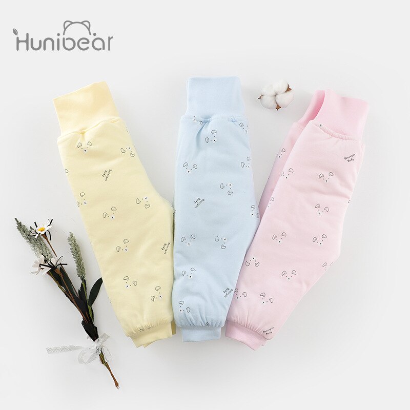 -né pantalon automne hiver pur coton sommeil pantalon pour bébé garçons filles infantile épaissir pantalon enfants solide pyjamas