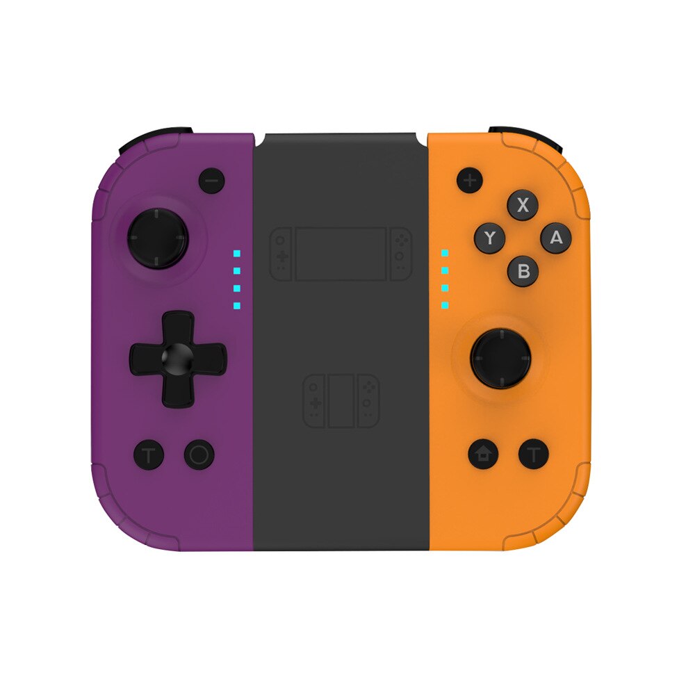 T -22 voor switch game draadloze controller linker en rechter bluetooth gamepad voor nintend switch ns joy game handvat grip met wake-up: Groente