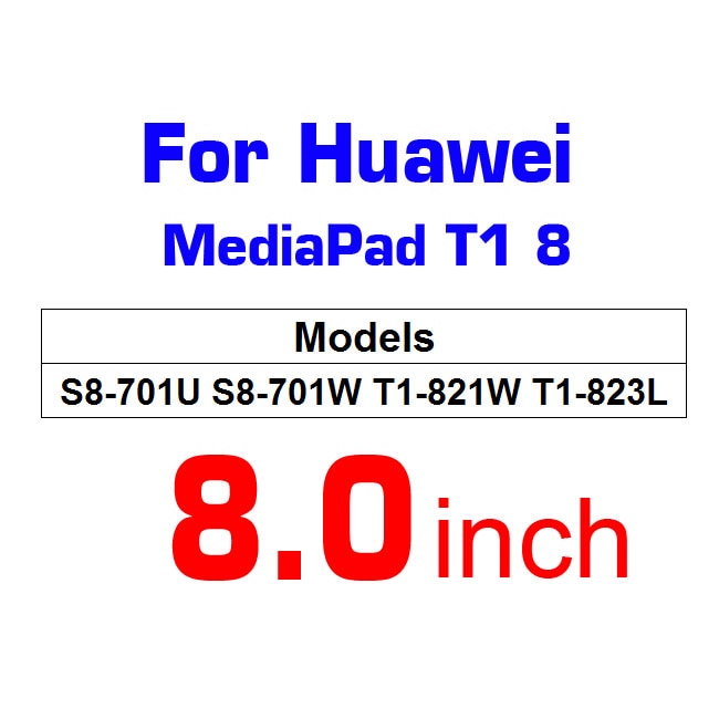 Tablet Tempered Glass For Huawei MediaPad T5 10 Glass T3 10 Honor Play Pad 2 9.6 8 Screen Protector For T1 10.1 8 7 Glass C5 8: Huawei T1   8