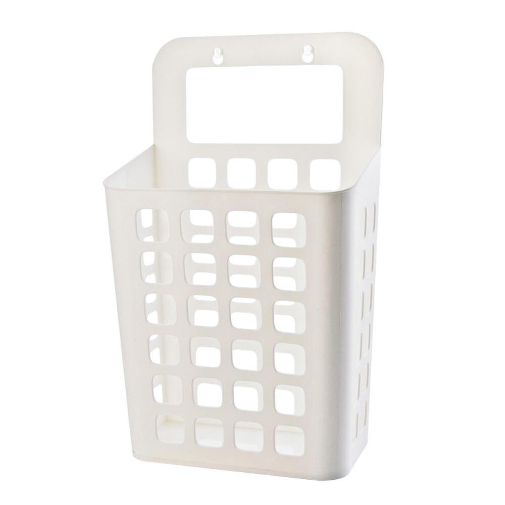 1pc grotere aan de muur bevestigde wasmanden, huishoudelijke containers, grote wasmand, opberghouder, wasorganizer: Ivoor