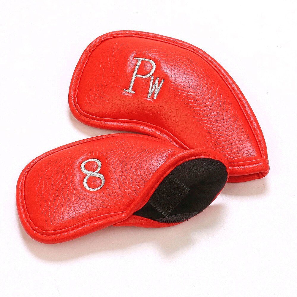 12 pçs golfe ferros headcover ferro putter cabeça capa protetora golf club cabeça capa acessórios de golfe 3 cores