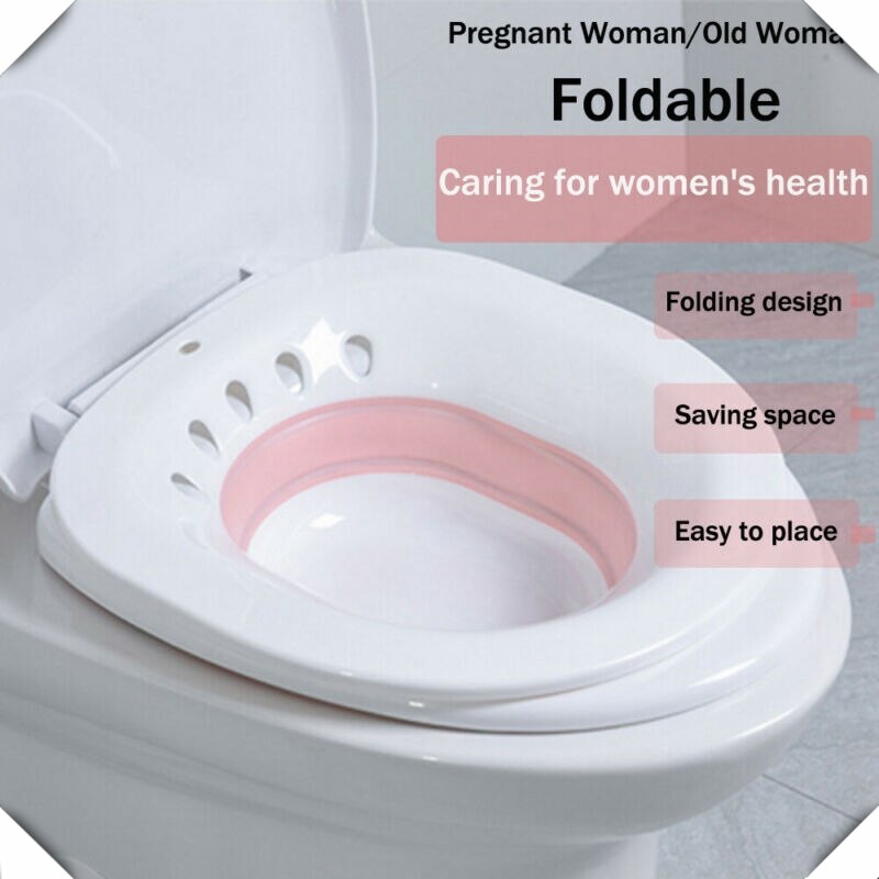 Faltbare Tragbare Bidet Sitzbad Badewanne Pflege Becken Bausatz Postpartale Hämorrhoiden Waschbecken Spritzgerät Auf Wc