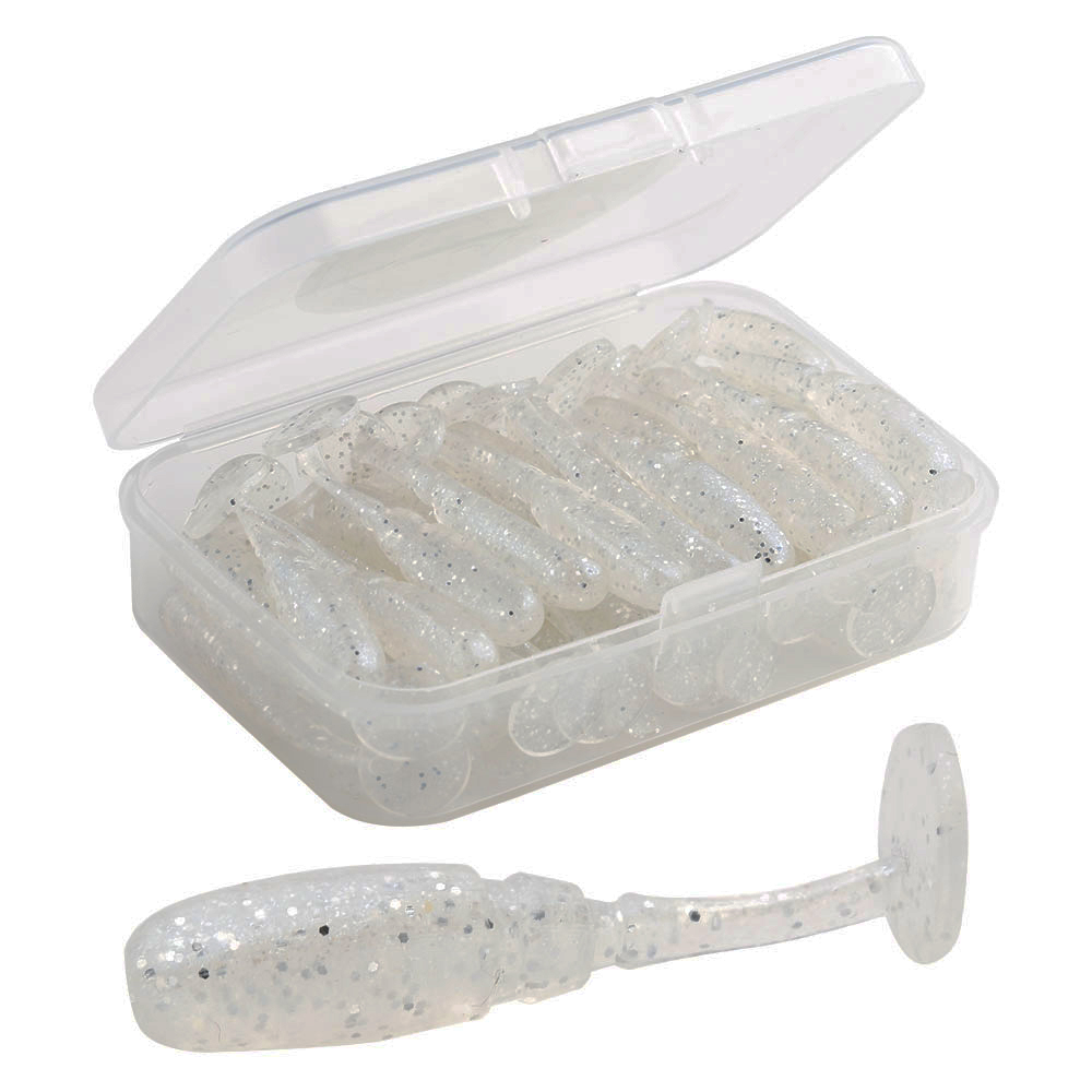 Johncoo 40 stk ajing fiskeri lokke 35mm 0.68g stenfisk ocean rock agn nål hale blød lokke kunstig agn: G