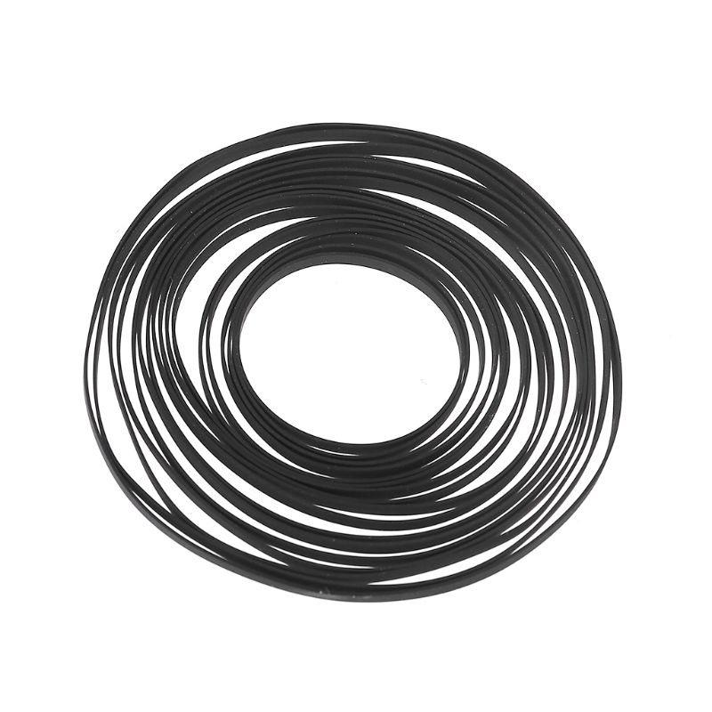 3mm brede platte aandrijfriemen voor draaitafels, rubberen riemen ter vervanging van lp-vinylplatenspelers, walkman-phono-draaitafels met riemaandrijving