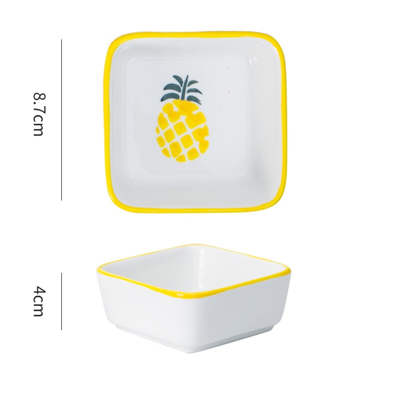 Plaat Keramiek Combinatie Fruit Sala Snack Snoep Schotel Houten Serveerschaal Huishouden: A