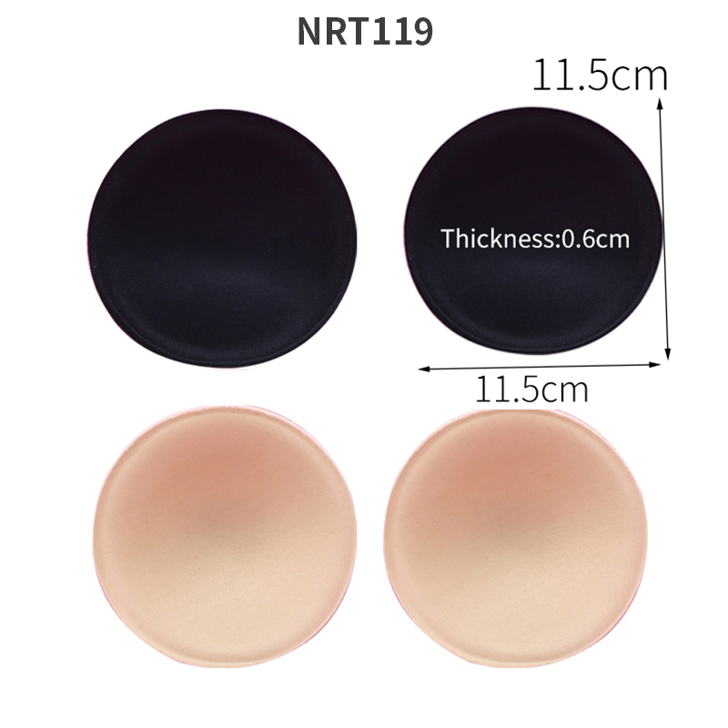 2 pares de almohadillas para sujetador de realce de inserción triangular/redonda, potenciador extraíble, almohadillas para sujetador para mujer, esponja de espuma suave, traje de baño, almohadillas para Bikini