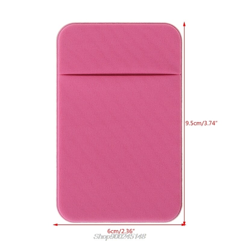 Mobile Phone Credit Card Wallet Holder Pocket Stick-On Adhesive Elastic Tool S01 20