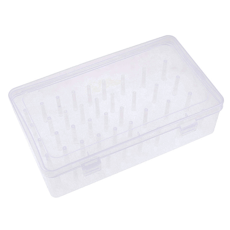 42PCS Spool Sewing Thread Storage Box Craft Bobbin Empty Carrying Case Large Container Line Organizer Household Accessorie Tool: white