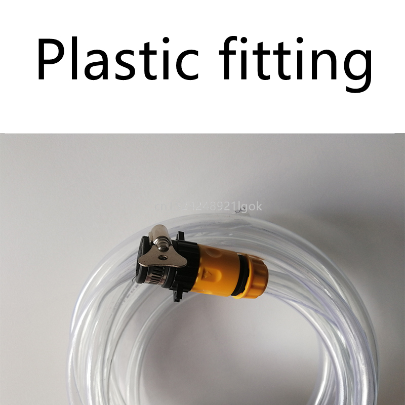 Ulkohalkaisija 15mm läpinäkyvä pvc putki 5m pitkä muovinen akvaario kalasäiliö kova putki kasvihuonekastelu puutarha vesiputki: Muovinen kiinnitys / 18mm