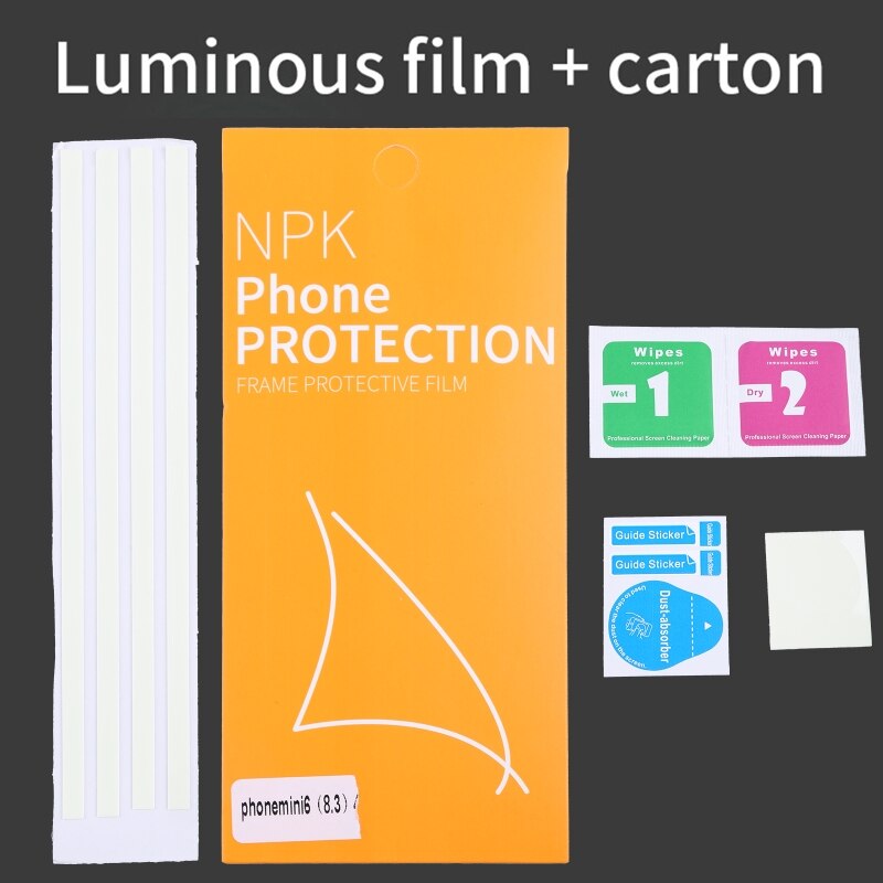 Tablet Frame Protector Film Luminous PVC for ipad Series Side Films Compatible Mini 6 Pro Anti Scratches: mini6 2021