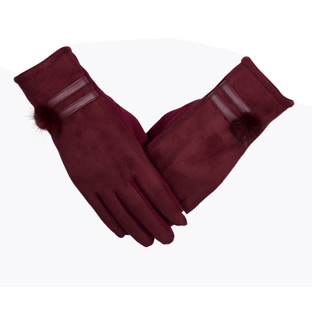 Winter women gloves brand lovely Mittens thick Warm Soft Wrist Gloves & Mittens #EW