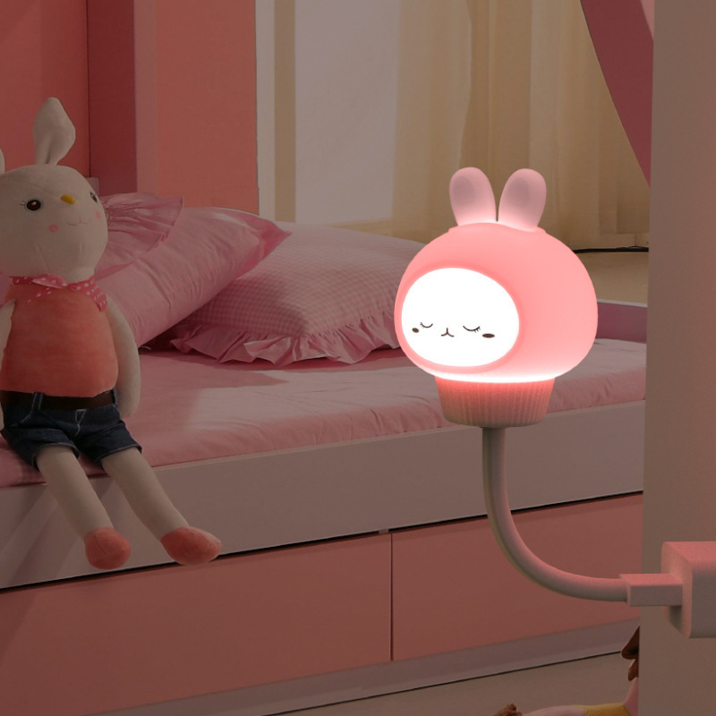 Mini usb led natlampe med fjernbetjening, dæmpbar sengelampe, bærbar lampe til børn, soveværelse, børneværelse