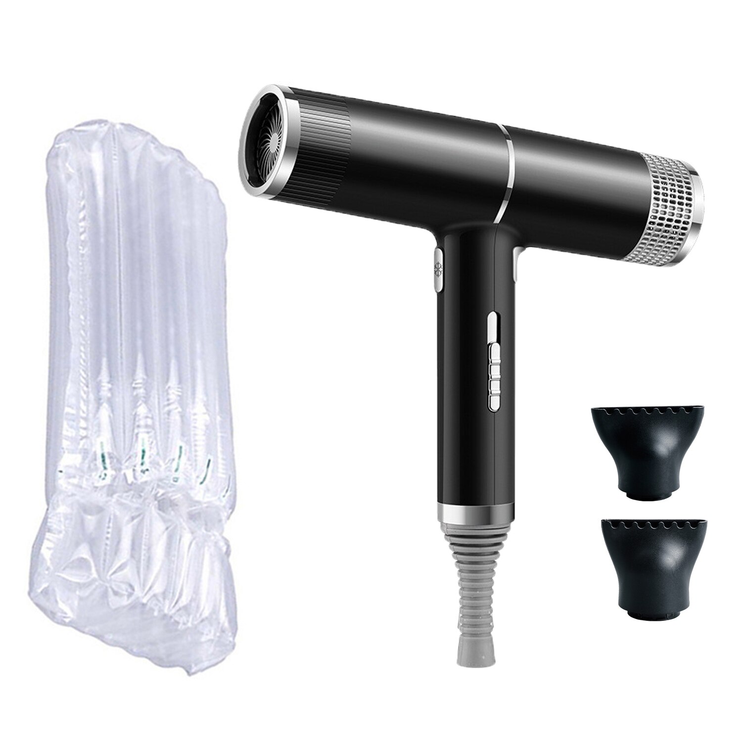 Professionele Föhn Infrarood Haardroger Anion Föhn Low Noise Elektrische Haar Blower Droger Koude Wind Salon Haar Styler: Black no box / VS