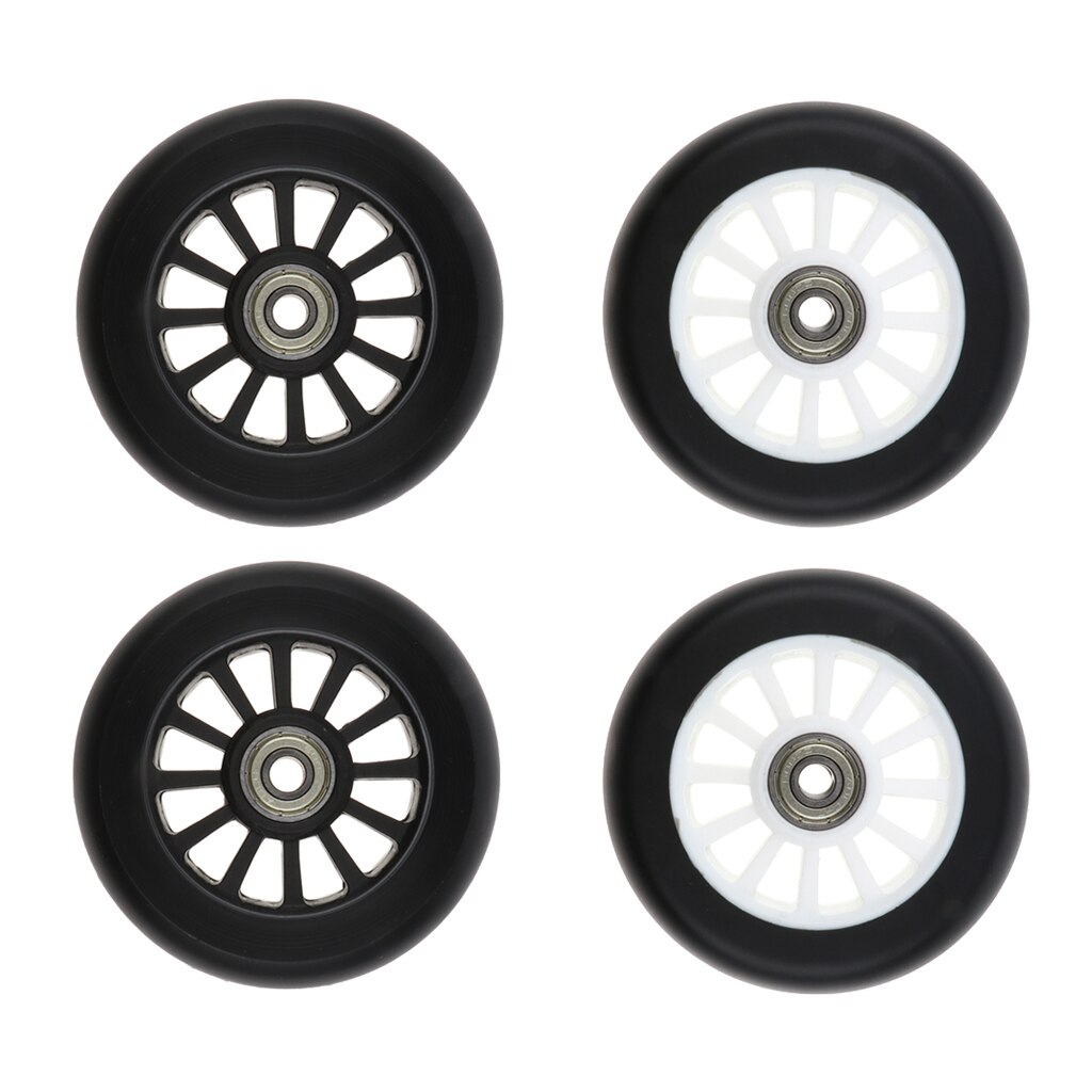 2 pces rodas de scooter do plutônio velocidade patins rodas do trole substituição 100mm esportes ao ar livre acessórios