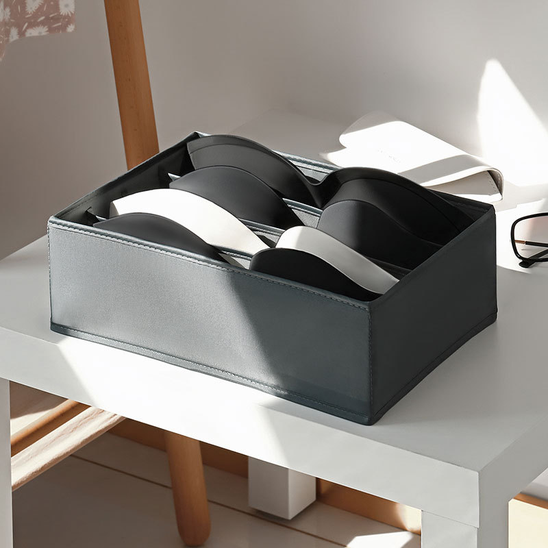 Organizador para ropa interior, sujetador, calcetines, pantalones, bufanda, caja de almacenamiento, organizadores de armarios y cajones, armario, caja de almacenamiento plegable