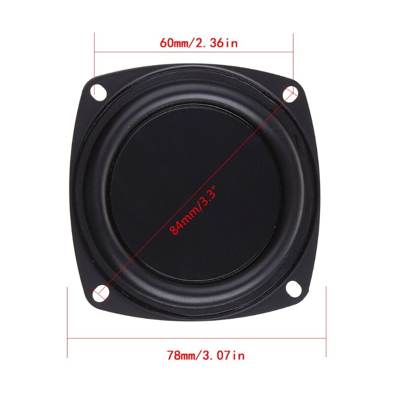 2PCS Woofer Radiator Bass Passive Speaker 3" Low Frequency Loudspeaker Diaphragm HCCY