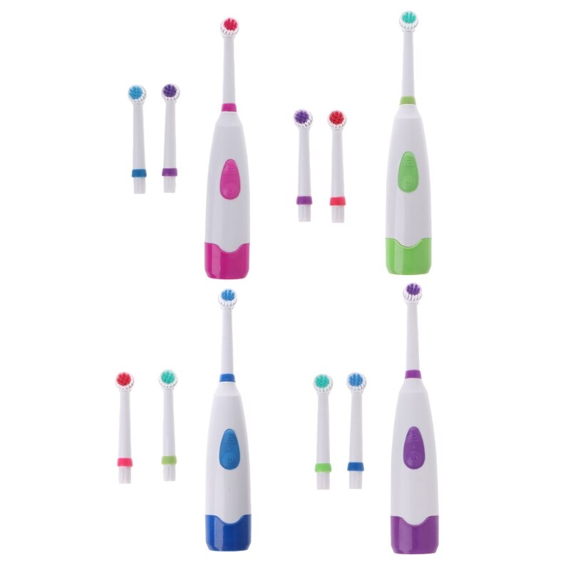 Vandtæt roterende elektrisk tandbørste med 3 børstehoved 10166