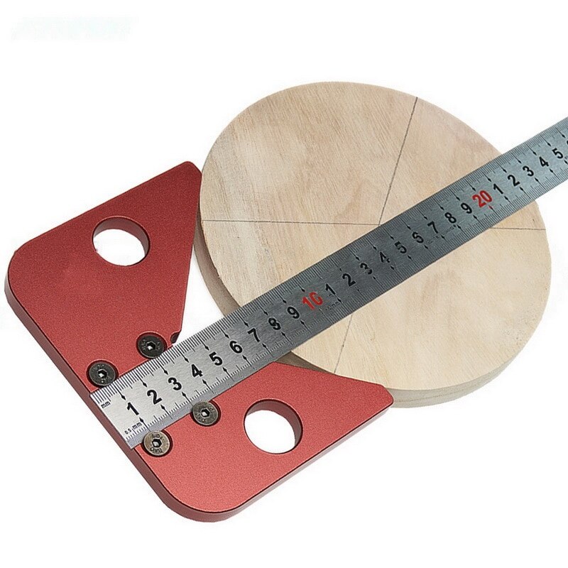 45 graden hoek ronde middenlijn metrisch/inch schrijfinstrument hout gelinieerd timmerman ronde hart liniaal lay-out meter houtbewerking doe-het-zelf gereedschap