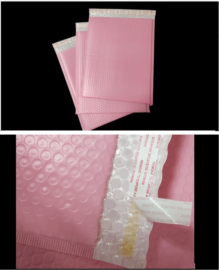 Roze Poly Bubble Mailer Enveloppen Plastic Gewatteerde Mailing Bag Self Afdichting Bubble Tas