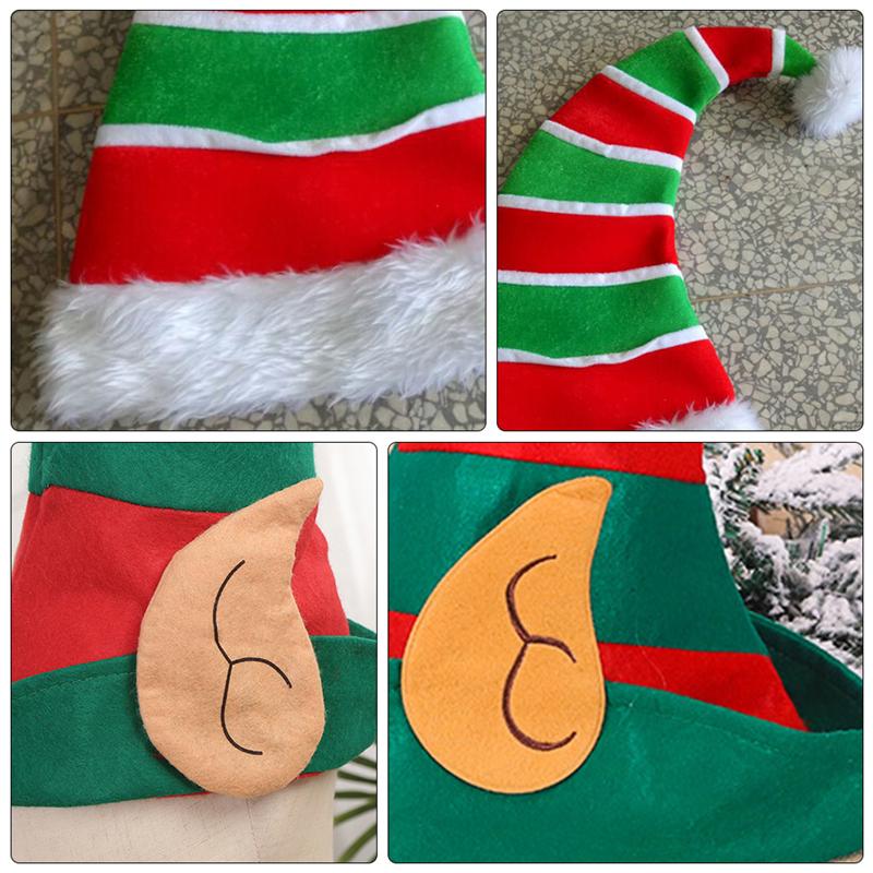 2pcs Christmas Elf Hats Funny Christmas Hats for Adults Christmas Party Hats