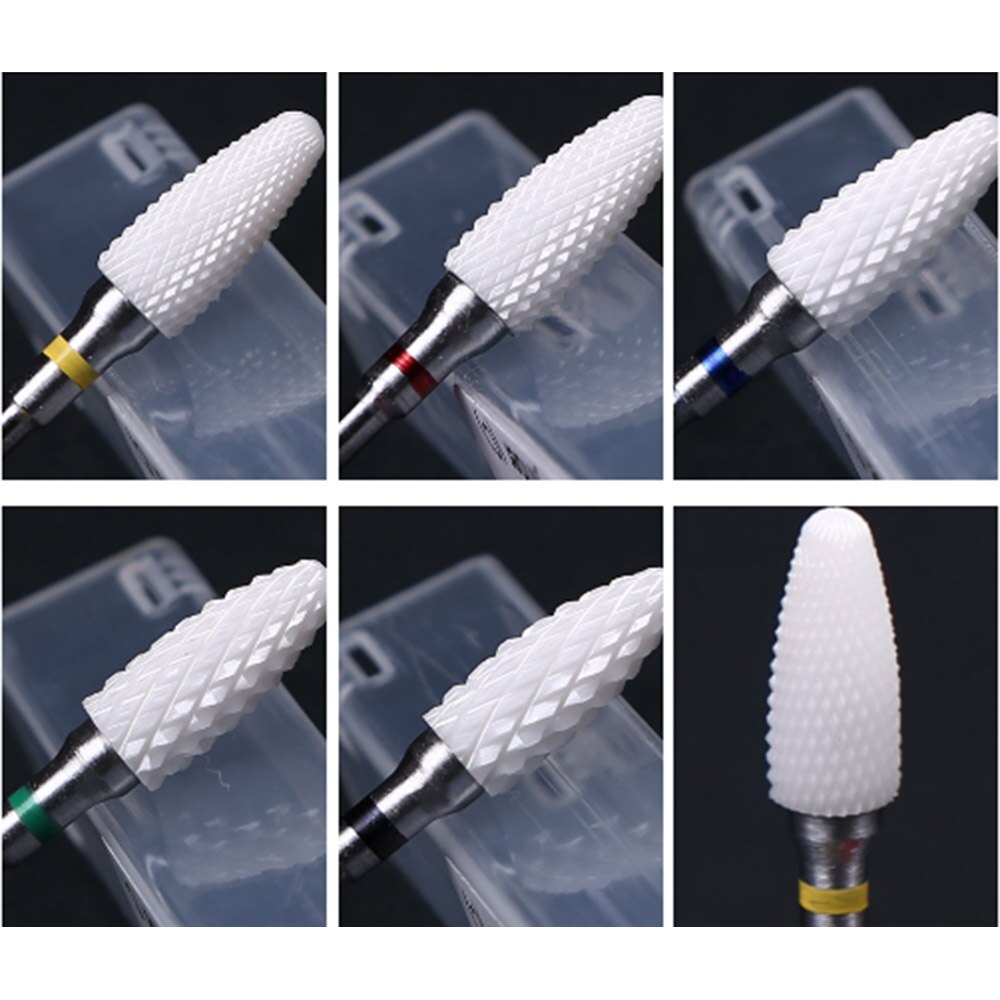 1 st keramisk spikborr (xfin+fin+medium+grov+xgrov) bit 3/32 " 5 stilar spikbits för elektriska borrspiktillbehör