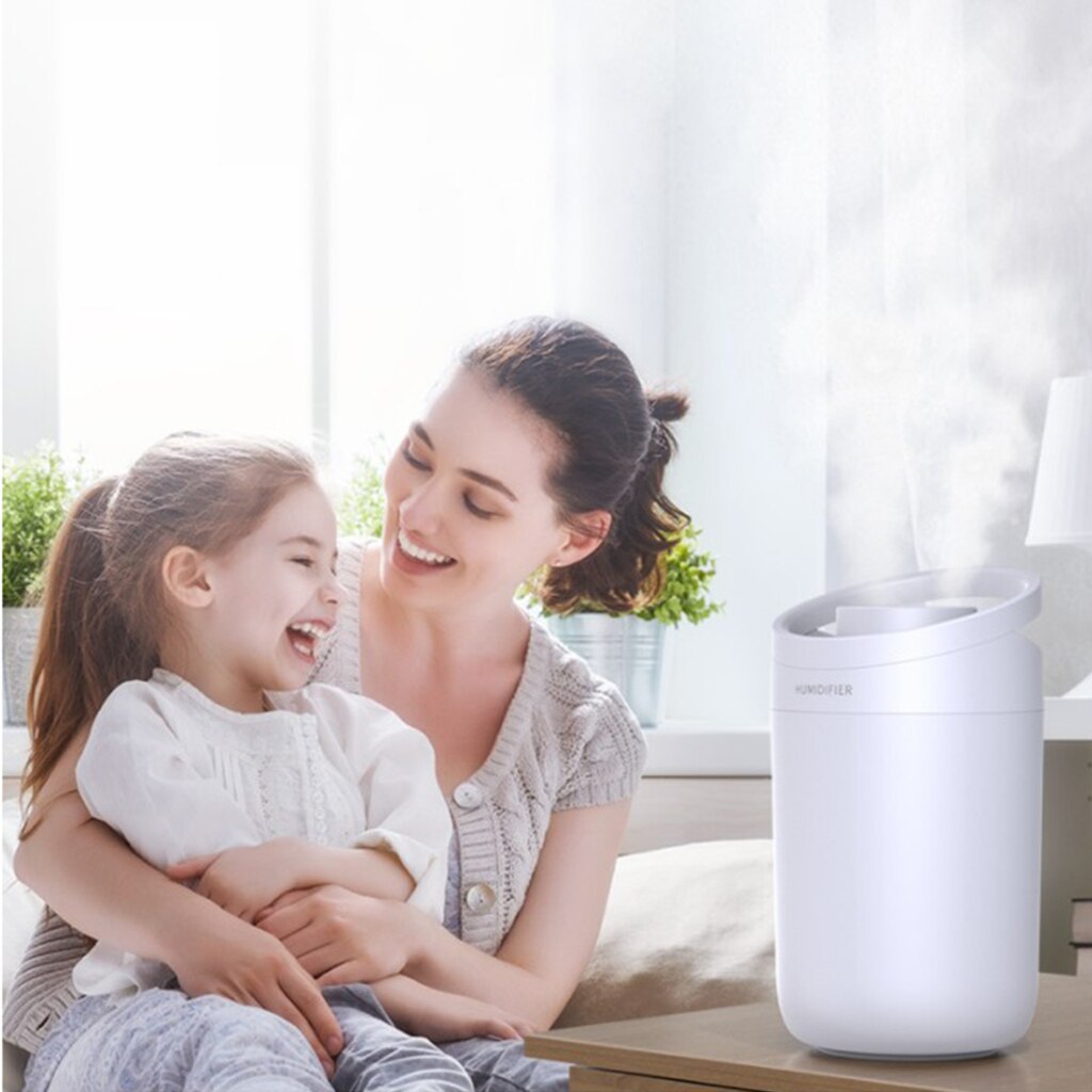 Ultrasonic Colorful LED Home Bedroom Air Humidifier Aroma Difuser USB 3L