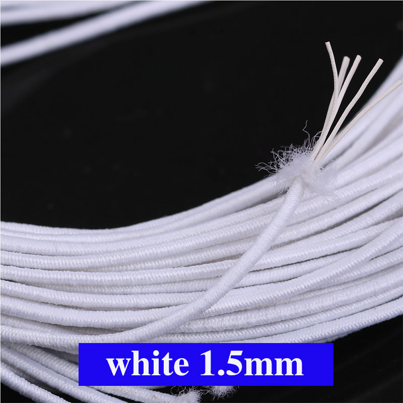 Cuerda elástica fuerte de 1,5mm, banda elástica colorida de , cordón de goma para costura DIY, joyería, manualidades, accesorios: Latón envejecido / 1 mes