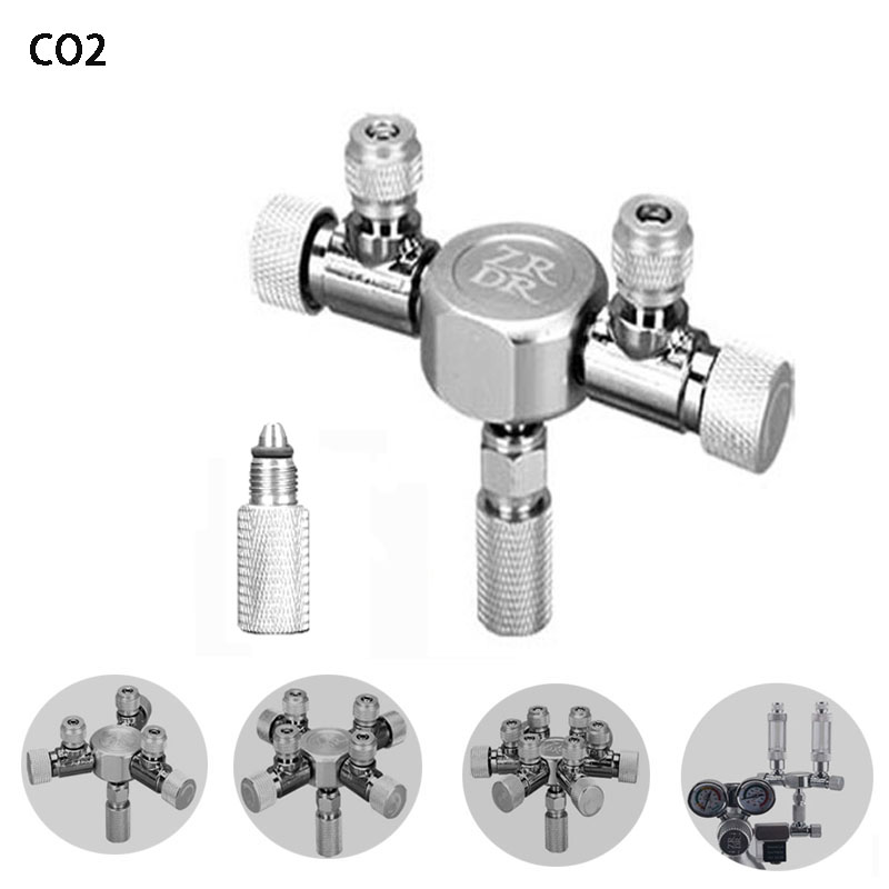 Zrdr Aquarium Diy CO2 Splitter, Kooldioxide Distributeur, Regelklep, Distributeur, Vis Tank CO2 Apparatuur Accessoires