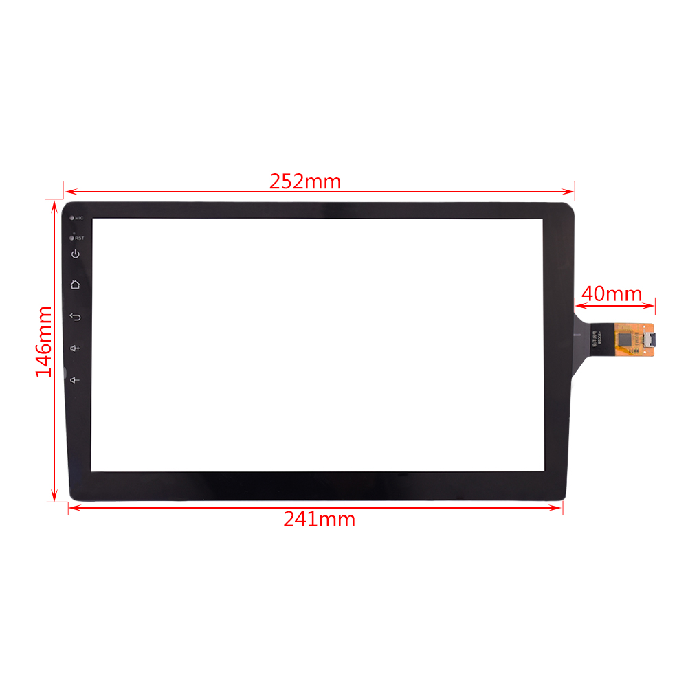 touch screen panel 10.1 inch 6 Pin I2C Capacitive Digitizer Touch Screen 252*147mm+Accessories for Car GPS