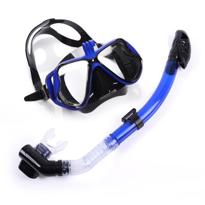 Scuba Diving Mask and Snorkels Anti-Fog Goggles Glasses Dive Swimming Easy Breath Tube Set