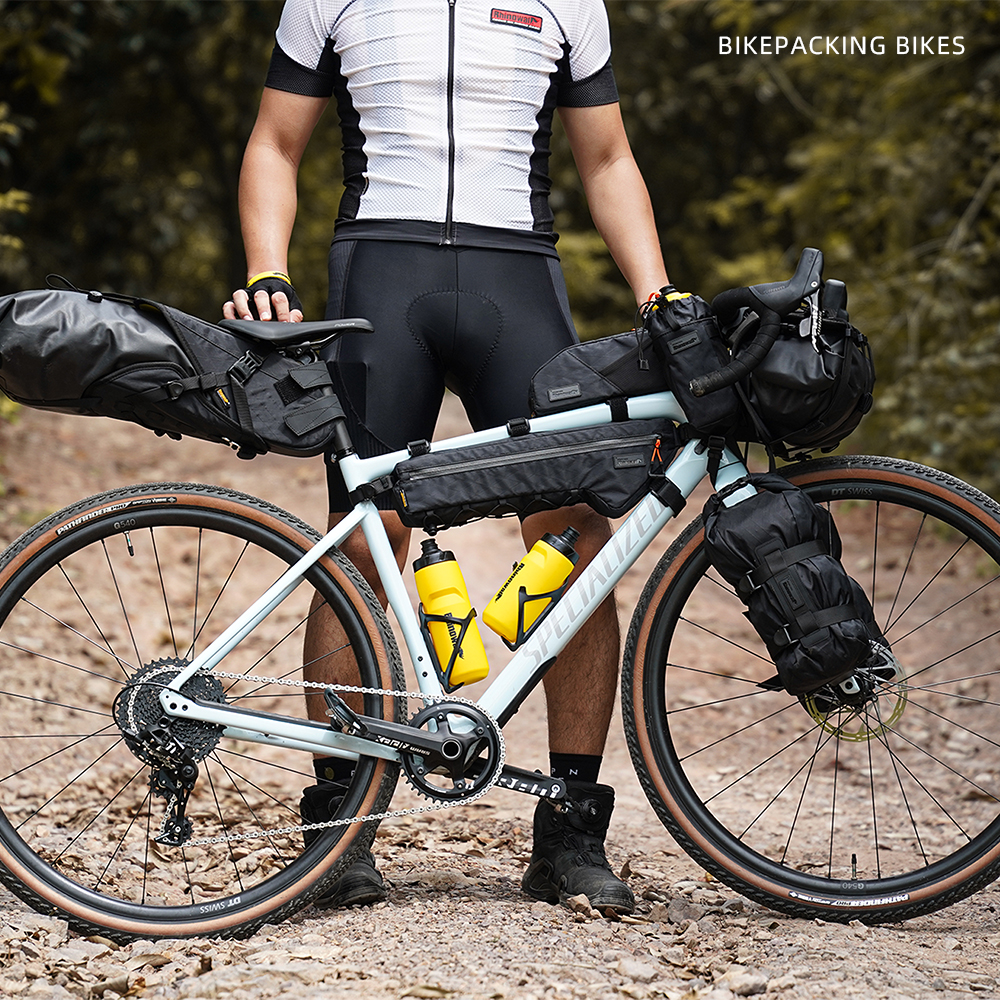 Bolsa para bicicleta, bolsa para cuadro de bicicleta, bolsa de almacenamiento triangular para accesorios de bicicleta, paquete de ciclismo para accesorios de bicicleta de montaña y carretera