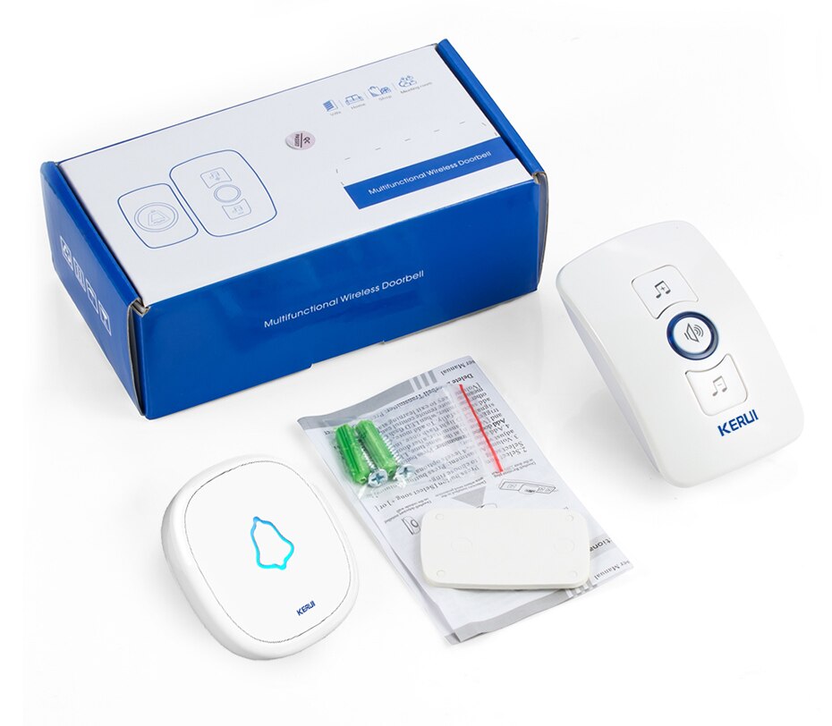 KERUI Waterproof Touch Doorbell Button Wireless SOS Emergency Button 433MHz Alarm Accessories For KERUI Doorbel Alarm System