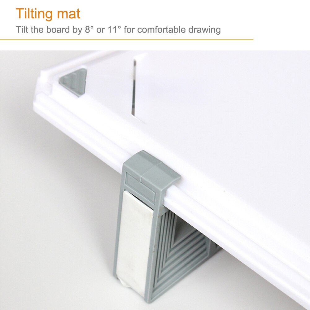 Portable A3 Drawing Board Draft Painting Board with Parallel Rulers Corner Clips Head-lock Adjustable Angle Art Draw Tools