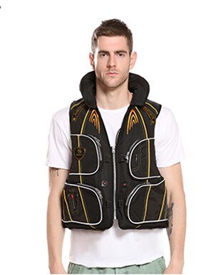 Fabricants d&#39;équipement pour &quot;rockfishing&quot;, gilet de sauvetage pour adultes, vêtements marins professionnels pour la pêche: Black