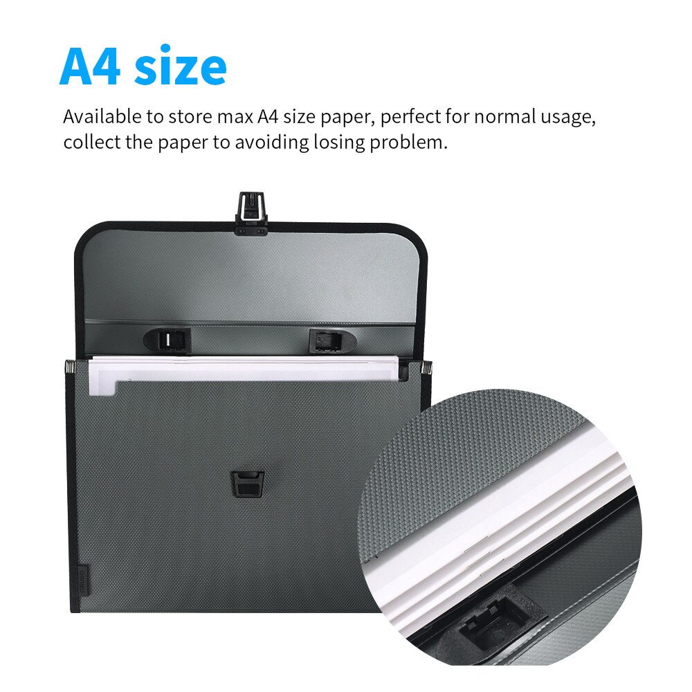 Desktop Folder File Paper Storage Box Expand A4 Box File Manager Paper File Folder School Office Stationery Folder