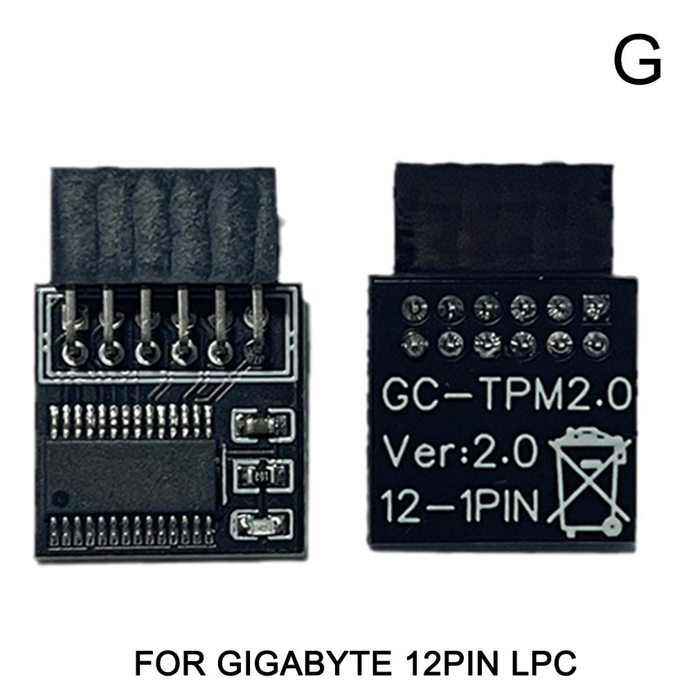 TPM 2.0 Encryption Security Module Remote Card Windows 11 Upgrade TPM2.0 Module 12 To 20pin To Support Multi-brand Motherboards: G