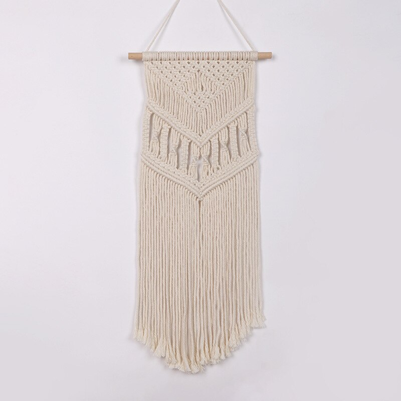 Macrame Woven Tapestry Wall Hanging Boho Chic Bohemian Room Geometric Tapestry Art Beautiful Apartment Dorm Room Decoration: B15