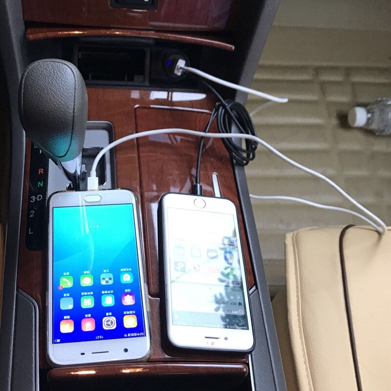 Tilbehør usb biloplader til iphone samsung hurtigopladning til saab 9-3 9-5 93 95 900 9000 bilstyling