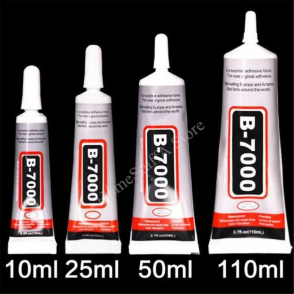 15/25/50ML E8000 Liquid Strong Glue B-7000 Adhesive Glass Glue for Nail Art Cell Phone LCD Touch Screen DIY Resin Jewelry Repair