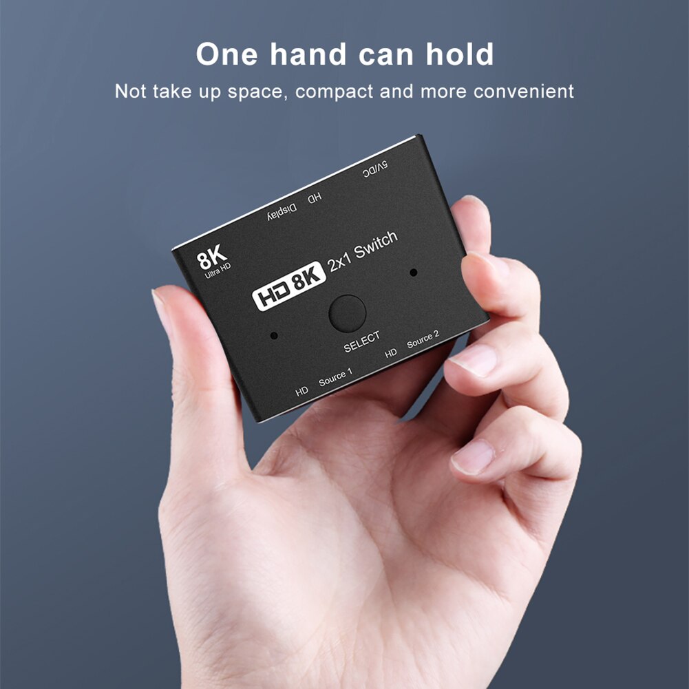 Splitter 48Gbps 8K Switch Switcher 2 In1 Voor Tv Box Switcher Adapter