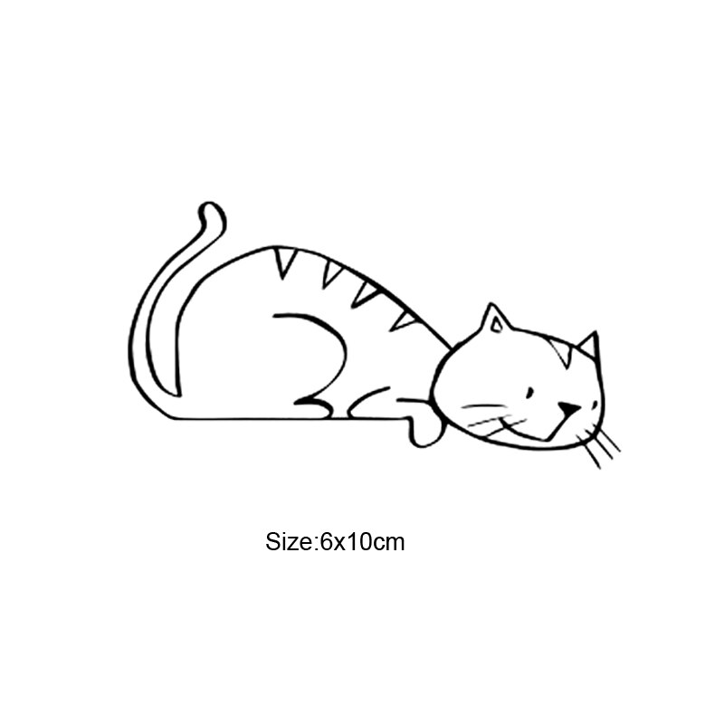 KUCADA lovely cat switch panel sticker for home decoration removable wallpaper mural art decal diy black pvc WP1447