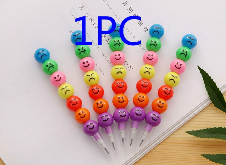 7 Section Expression Candied Fruit Pencil Crayons Student Pencil Stationery Supplies: 1pc pencil