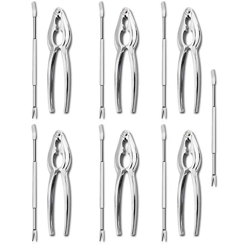 Utensilios para marisco conjunto incluyendo 7 horquillas y 6 langosta cangrejo galletas tuerca Clip conjunto de galleta de nuez marisco Kit de herramienta tuerca Cracker herramienta
