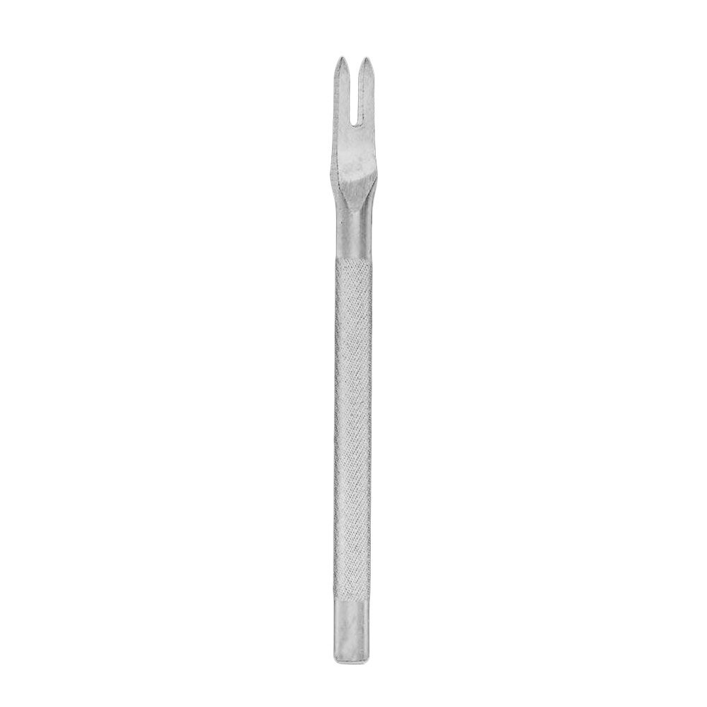 1Pc Leather Stitching Punch Chisel Craft DIY Handmade Sewing Tool HG99: Two tooth silver