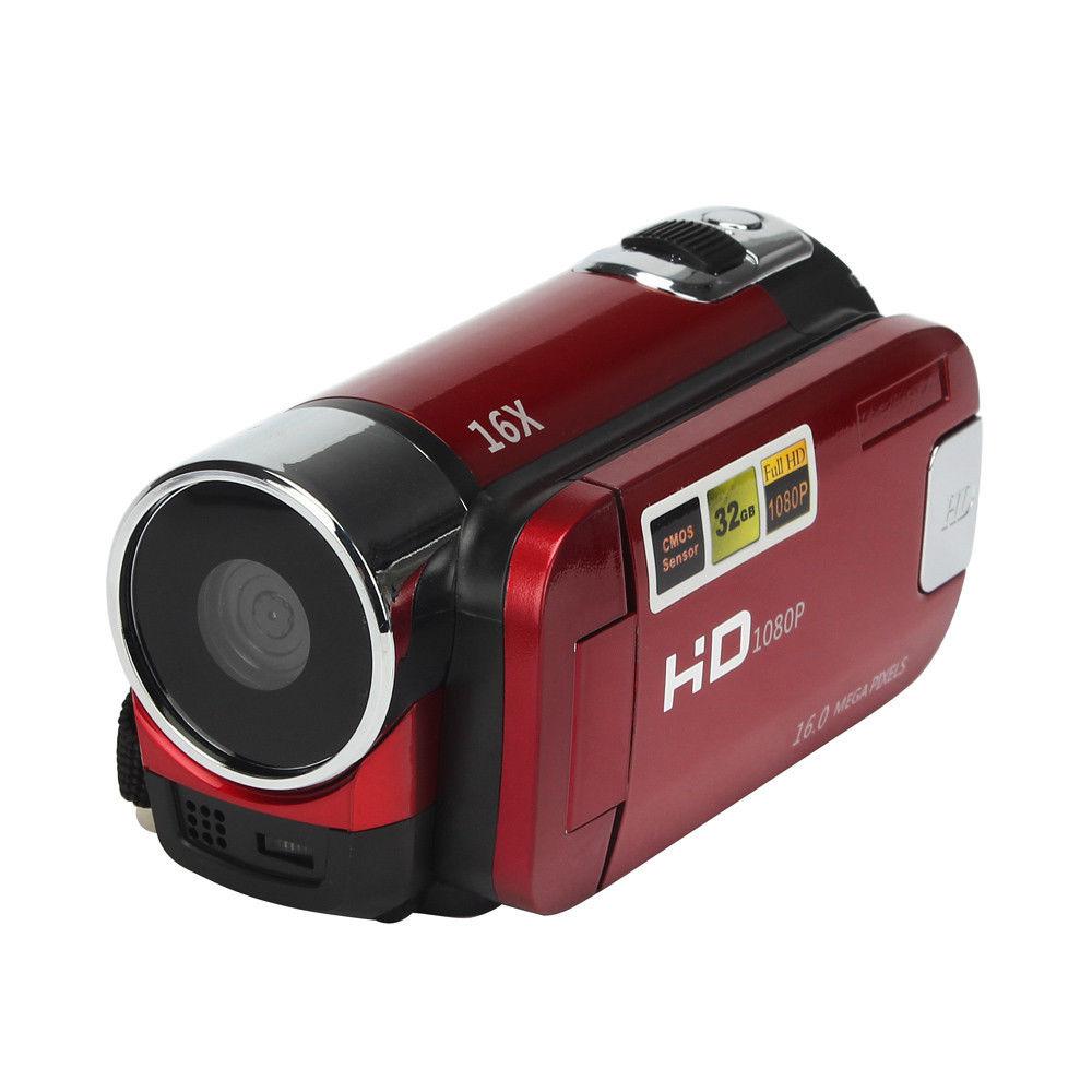 Full HD 1080P Video Camera Digital Camcorder 2.7 Inches 16MP High Definition ABS FHD DV Cameras 270 Degree Rotation