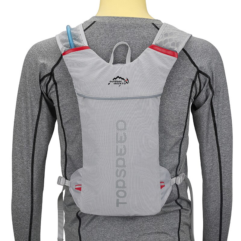 Running Backpack Bicycle Bag Cycling Backpack Breathable Ultralight Bike Water Bag Climbing Cycling Hydration Backpack 5L: Gray Color