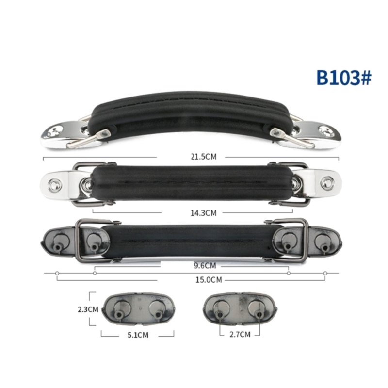 1PC Flexible Strap Handle Grip for Travel Suitcase Luggage Carrying Luggage Handles Replacement: black